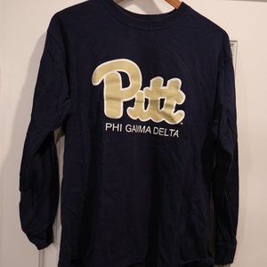 Men's Large University of Pittsburgh Phi Gamma Delta Large Long Sleeve T-Shirt